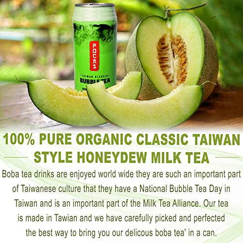 POCAS BUBBLE TEA, Classic Taiwan Style Milk Tea with Tapioca Pearls. Ready  to serve boba tea, World's best tasting Boba Tea.16.5FL OZ (Variety Pack