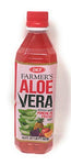 OKF Aloe Vera Drink in 16.9 Ounce Bottles (Fruit Punch, 6 Pack)