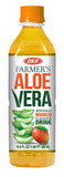 OKF Farmer's Aloe Vera Drink, Mango, 16.9 Fluid Ounce (Pack of 20)