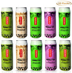 POCAS BUBBLE TEA, Classic Taiwan Style Milk Tea with Tapioca Pearls. Ready to serve boba tea, World’s best tasting Boba Tea.16.5FL OZ (Variety Pack, 10)