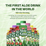 OKF Aloe Vera Juice Organic with pure pulp, Mango, Aloe drink 12 pack, 16.9 Fluid Ounce