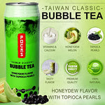 POCAS BUBBLE TEA, Classic Taiwan Style Milk Tea with Tapioca Pearls. Ready to serve boba tea, World’s best tasting Boba Tea.16.5FL OZ (Honey Dew, 10)