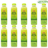 OKF Melon with Aloe Vera Drink, 16.9 Fluid Ounce with Pure Aloe Pulp, No Artificial Flavors Preservatives or Colors, Convenient Healthy Aloe Juice Drink