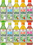 Farmer's Aloe Vera Variety Pack - Original, Mango, Coco, Fresa/Strawberry, Pina/Pineapple Drinks, 16.9 Fl Oz (Pack of 10, Total of 169 Oz)