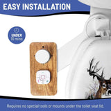Bidet Attachment Easy To Use Buttons (Wooden Designed  Panel)