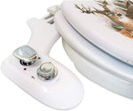 Hot and Cold Bidet Kit. With Two Nozzles and Chrome Handles,(Push Knob)