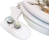 Hot and Cold Bidet Kit. With Two Nozzles and Chrome Handles,(Push Knob)