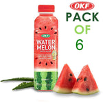 OKF Watermelon with Aloe Vera Drink, 16.9 Fluid Ounce with Pure Aloe Pulp